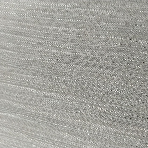 Silver shimmering ladies dressy top. - Picture 4 of 5